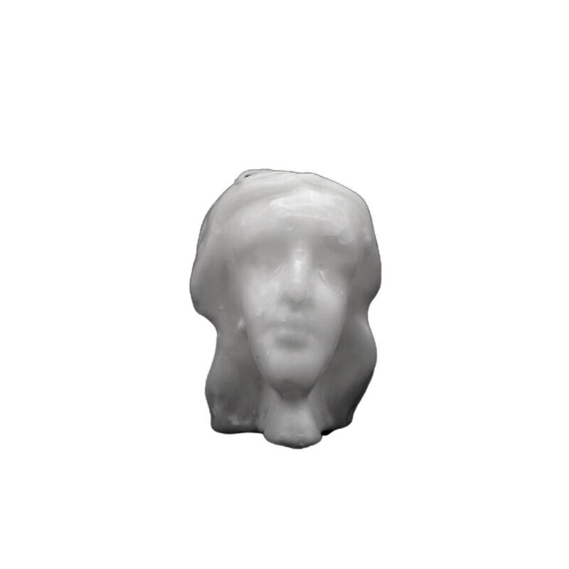 VELA CABECA MULHER BRANCO 11CM