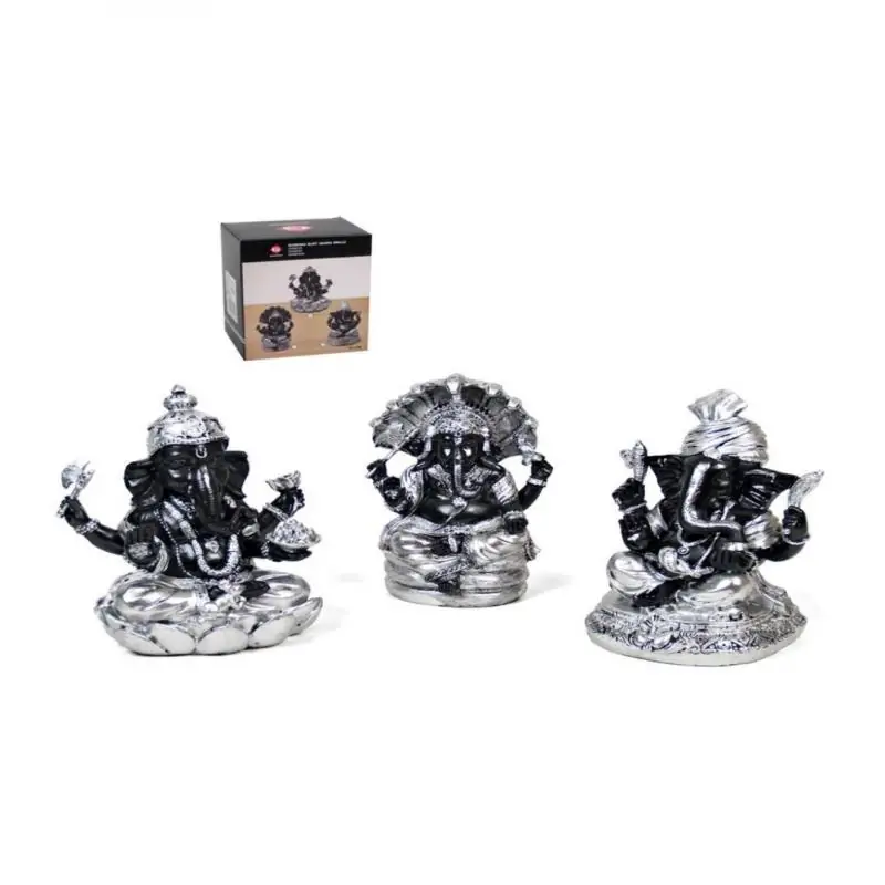 Ganesha 19cm Sort. Negro (3 unid)