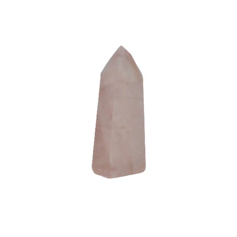 Ponta Quartzo Rosa polido +-9cm - 100-150gr