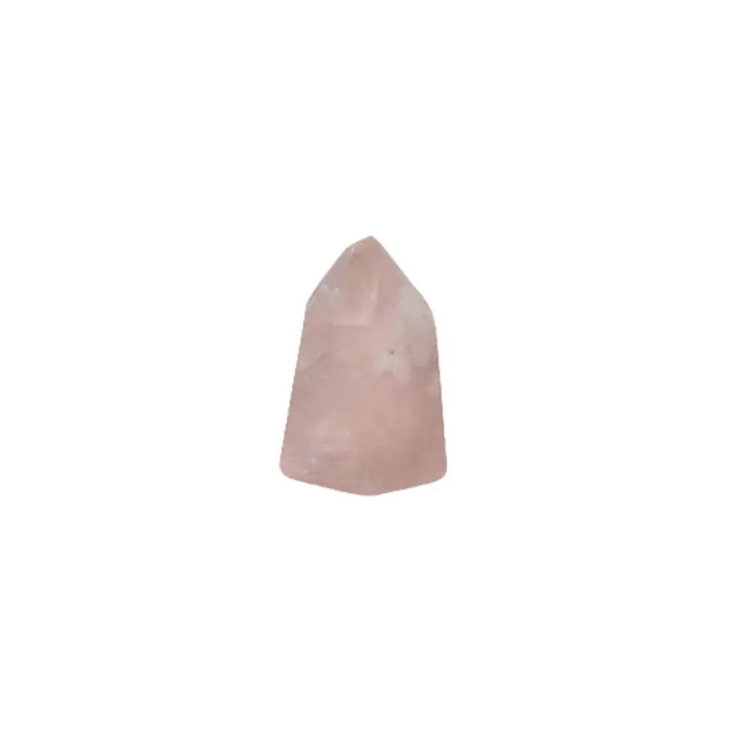 Ponta Quartzo Rosa polido +- 4cm - 70-90gr