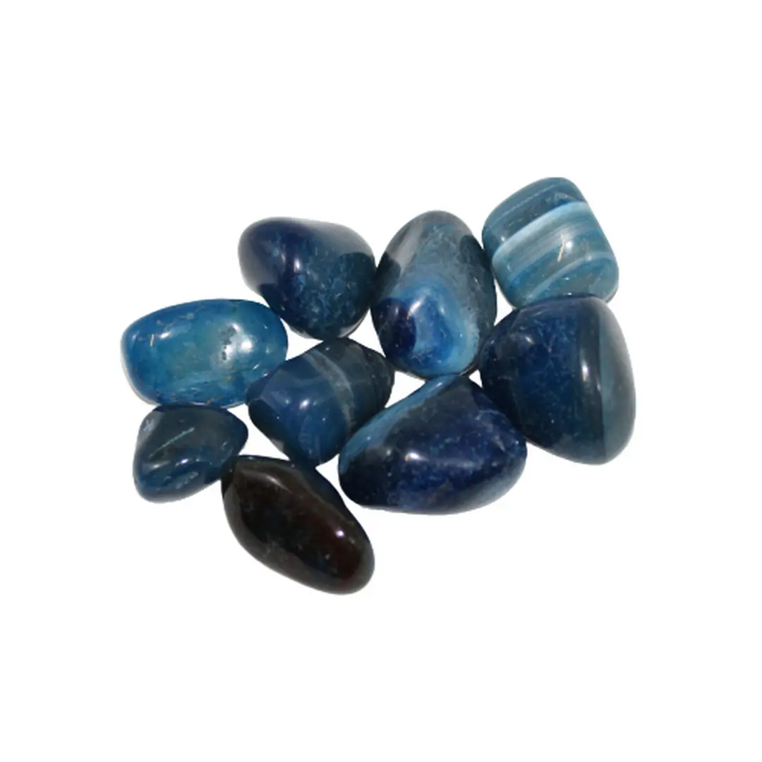 Agata Azul rolada 2,5x3cm KG