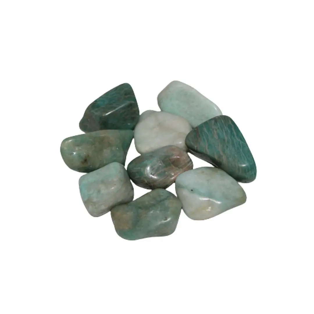 Amazonita rolada 2,5x3cm KG