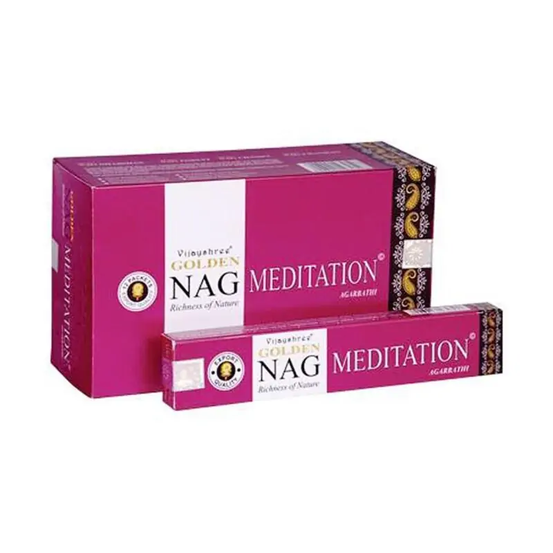 Incenso Golden Nag Meditacao 15gr (12unid)