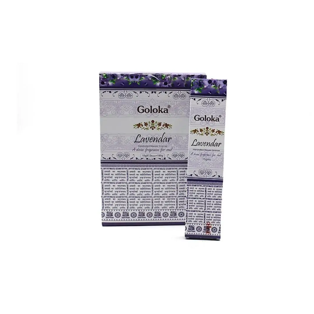 Incenso Goloka Natures Lavender 15gr (12unid)