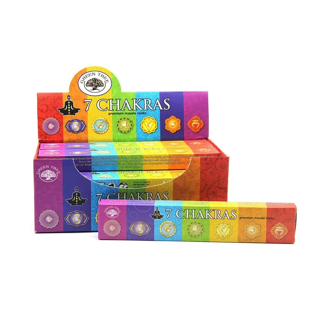 Incenso Green Tree 7 Chackras 15gr (12unid)