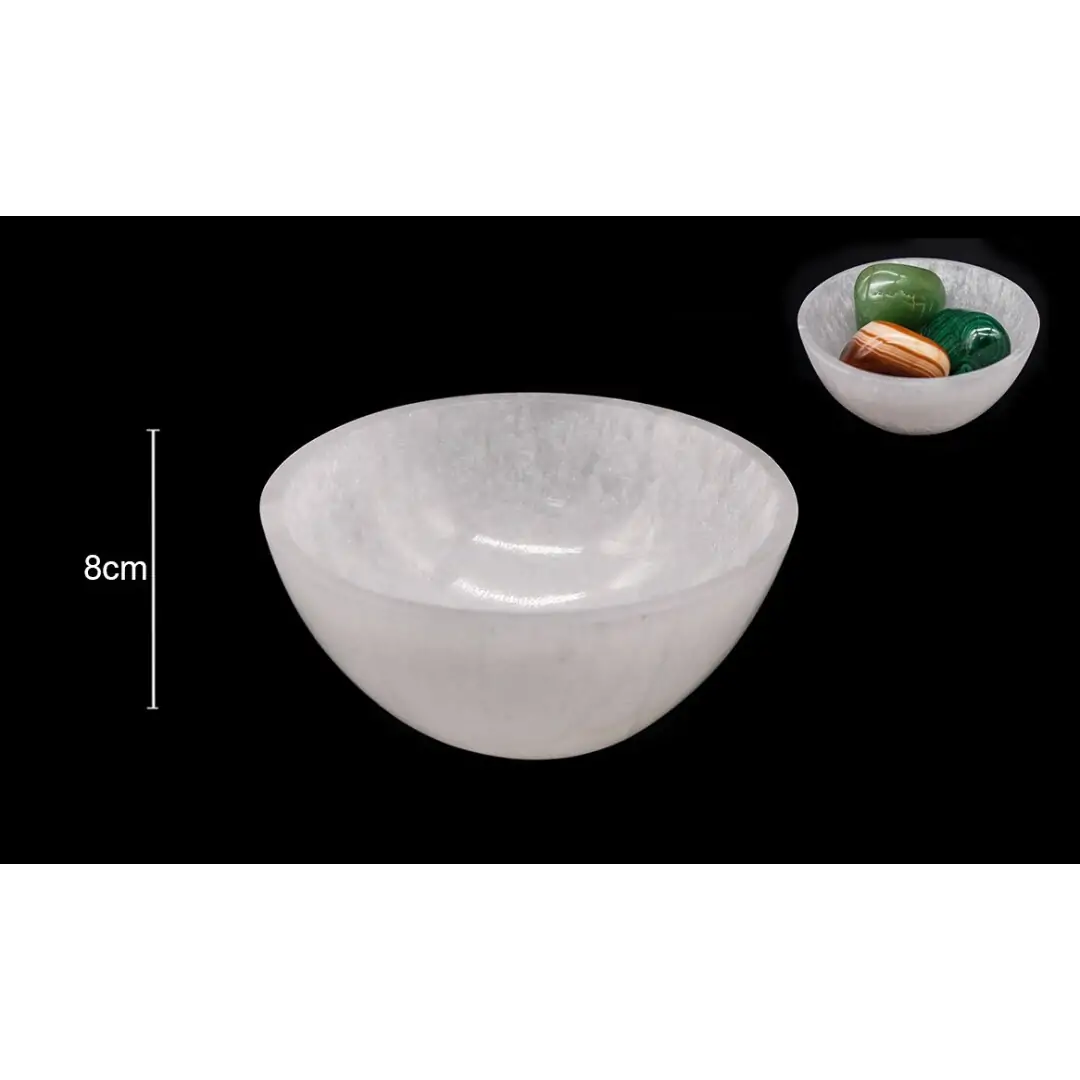 Taca Selenite Redonda 8cm