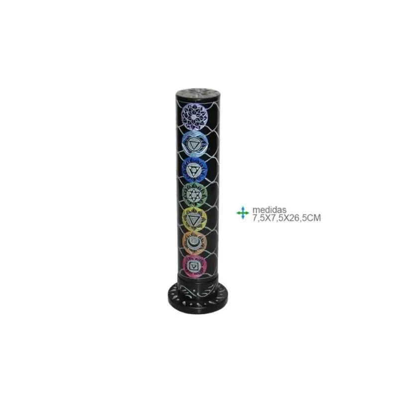 P. Incenso Pedra 7 Chackras 7,5X7,5X26