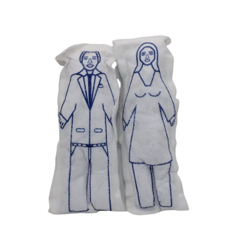 Casal Boneco de Pano Branco