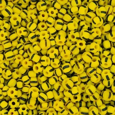 Missangao amarelo e preto 500gr