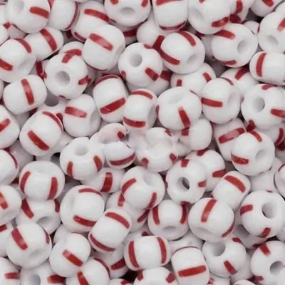 Missangao branco e vermelho 500gr