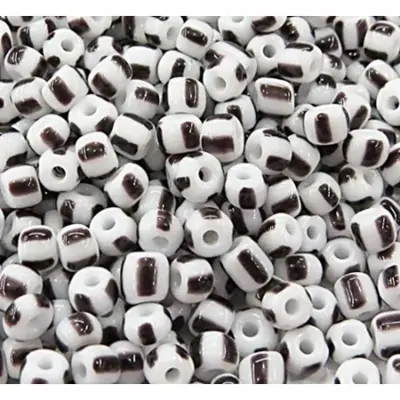 Missangao branco e preto 500gr
