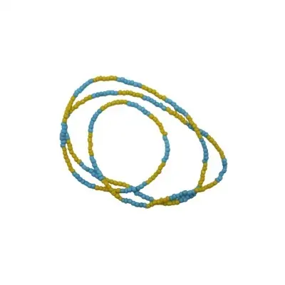 Guia Missangao Amarelo e Azul Celeste