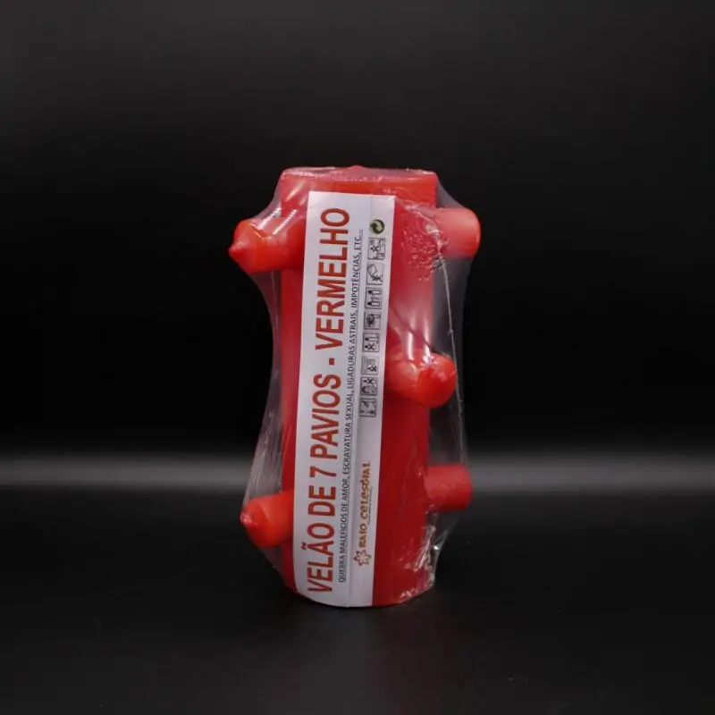 VELAO 7 MECHAS VERMELHO