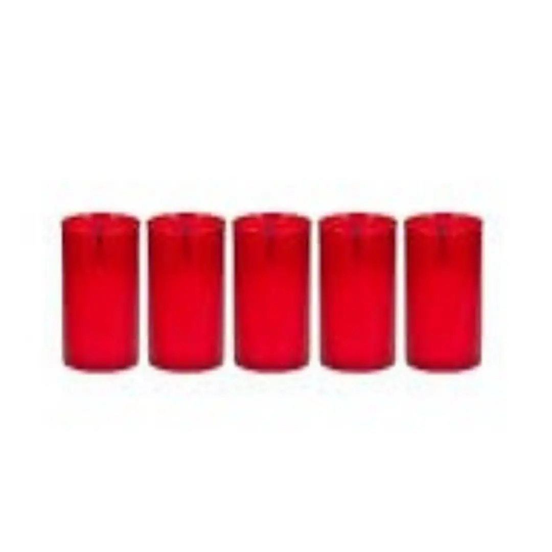 PACK 5 VELAS VERMELHO - CX 24 UNID